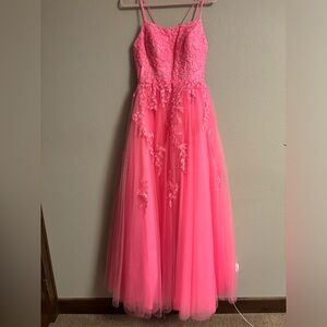 Pink Prom Corset Dress and Ballgown